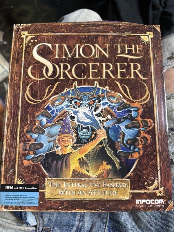 Infocom Simon the Sorcerer Adventure Game 3.5″ Floppy Disk DOS 5.0 English