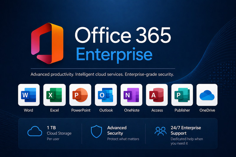 MS OFFICE 365 ENTERPRISE LIFETIME ACCOUNT - PC & MAC
