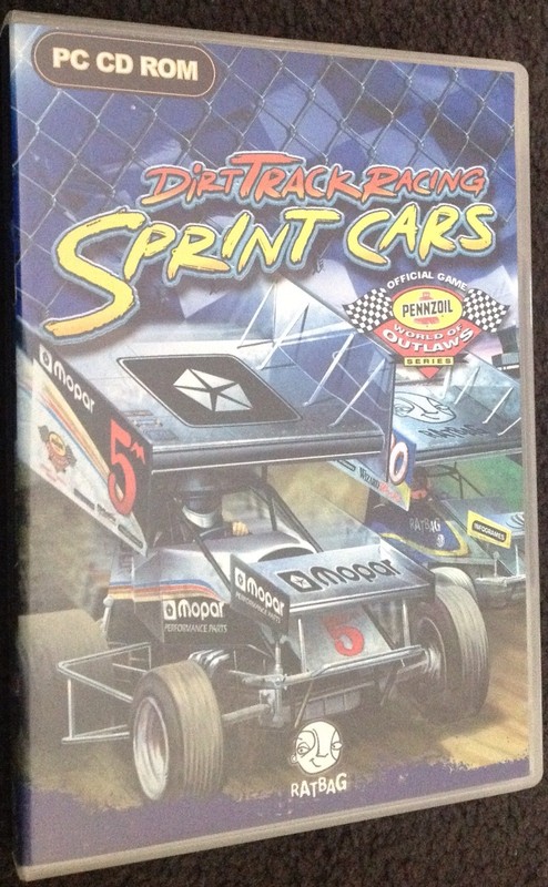 PC CD-ROM Rat Bag Dirt Track Racing Sprint Cars Computer Game Car Racing Software