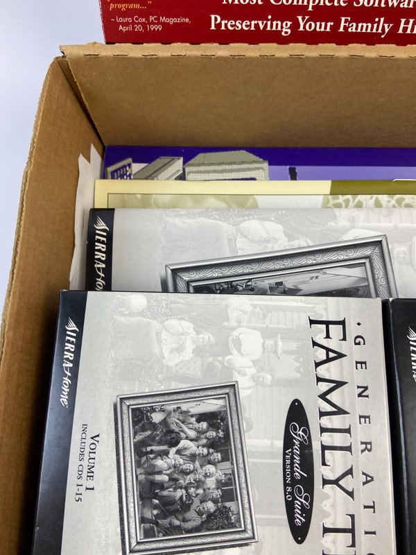 Sierra Generations FAMILY TREE SOFTWARE Grand Suite Ver 8.0 2000 Book and 31 CDs gallery