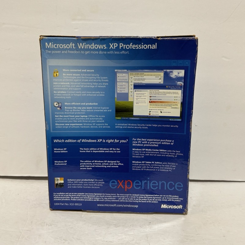 Microsoft Windows XP Professional Upgrade Version 2002 SP2 CIB w/ Product Key gallery