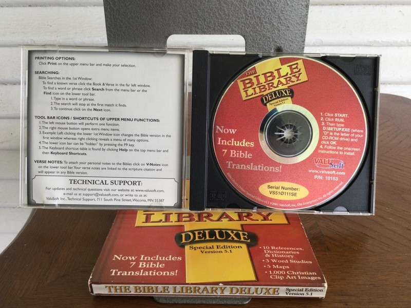The Bible Library Deluxe, Special Edition, 7 Bible translations, maps, CD gallery