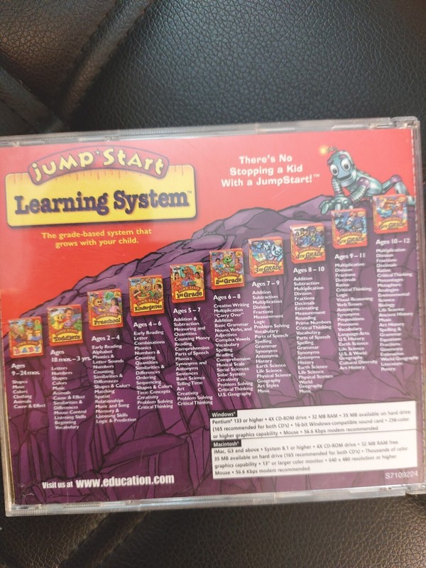 JumpStart Adventures 3rd Grade Users Guide (PC WIN/Mac 1996 Game) 2 Disc Set VTG gallery