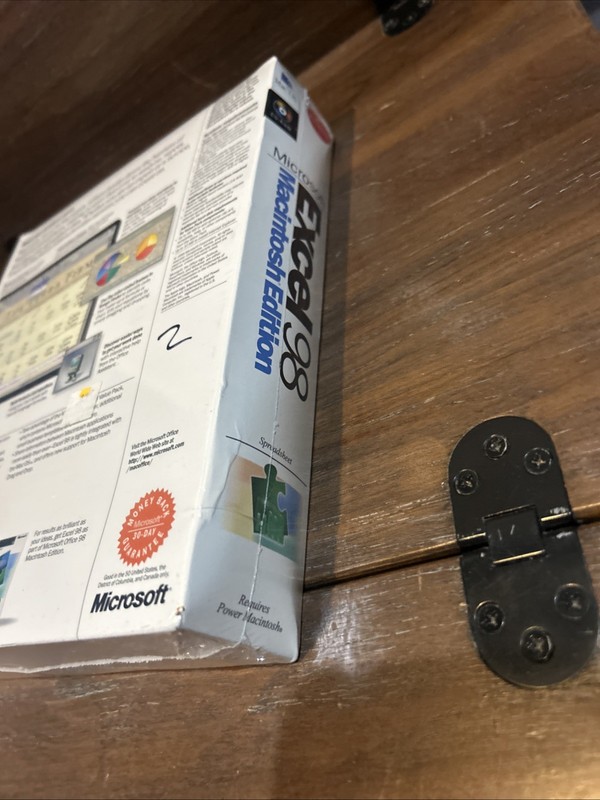 Microsoft Office 98 Macintosh Edition NEW & SEALED Vintage gallery