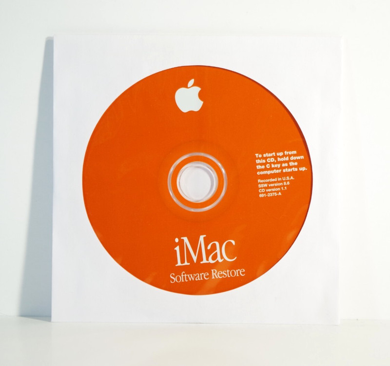 1999 Mac Macintosh iMac Software Restore OS 8 8.6 (691-2375-A) Disc Only - VG+ gallery