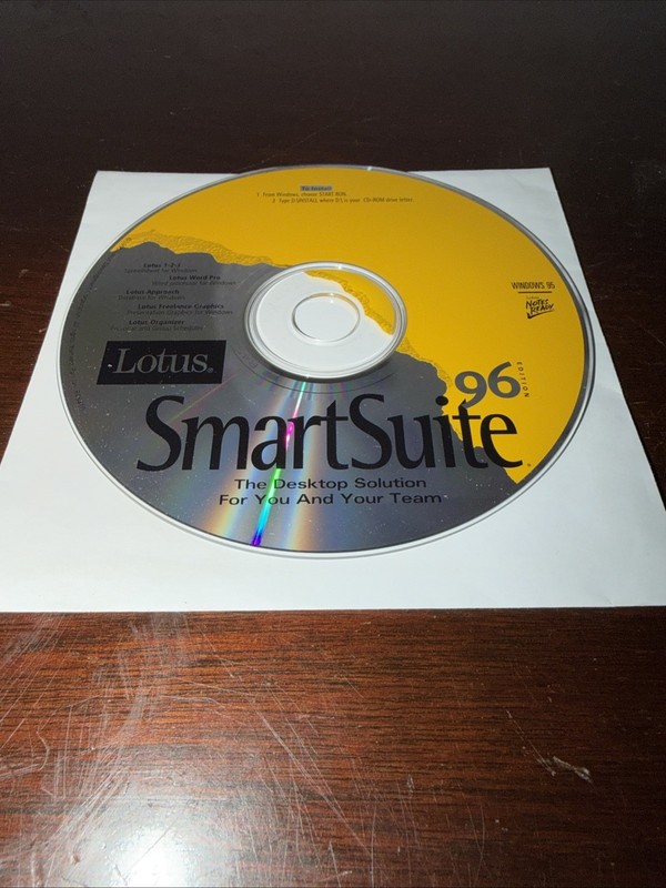 Lotus Smart Suite 96 Edition for Windows 95