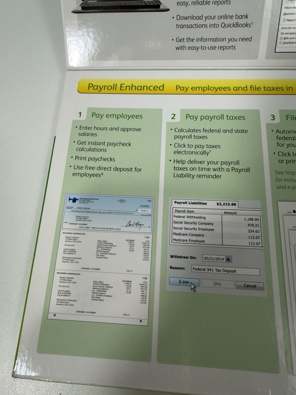 INTUIT QUICKBOOKS DESKTOP PRO 2019 W/PAYROLL ENHANCED FACTORY SEALED gallery