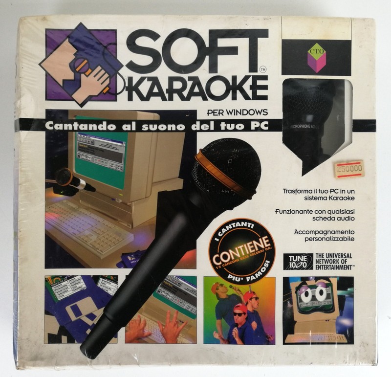 SOFT KARAOKE TUNE 1000 – SOFWERE FOR WINDOWS – WITH MICROPHONE – NEW SEALED