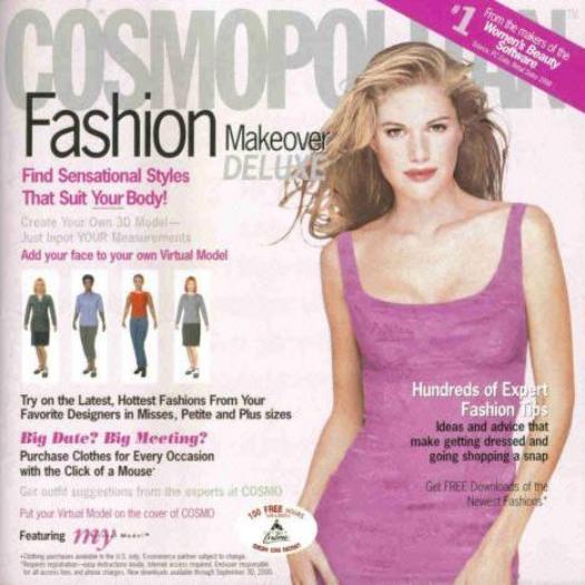 Cosmopolitan Fashion Makeover Deluxe PC CD create virtual model of yourself, tip