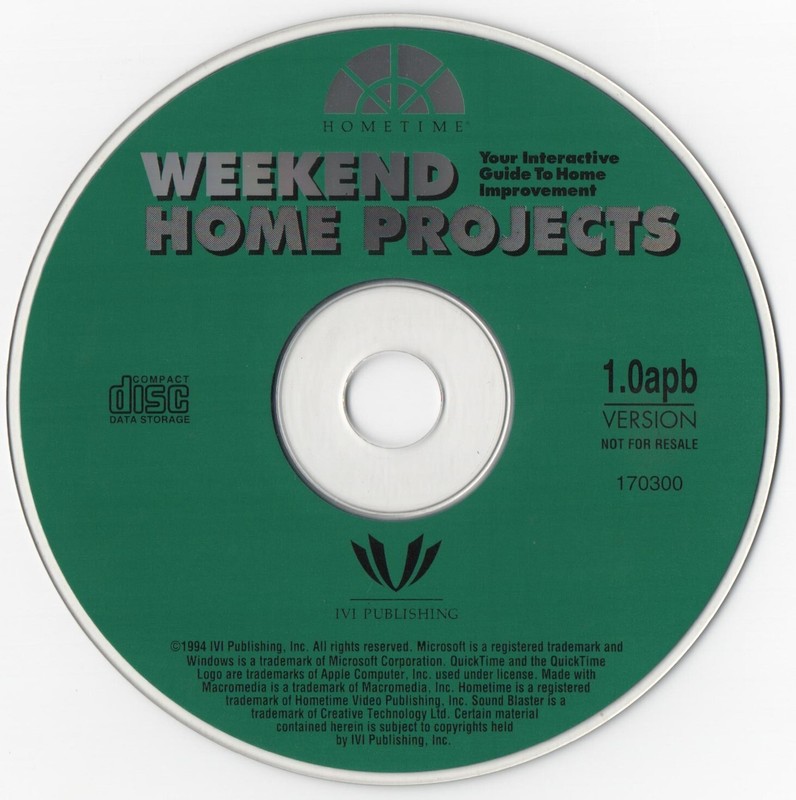 Home Time Weekend Home Projects PC CD ROM Software