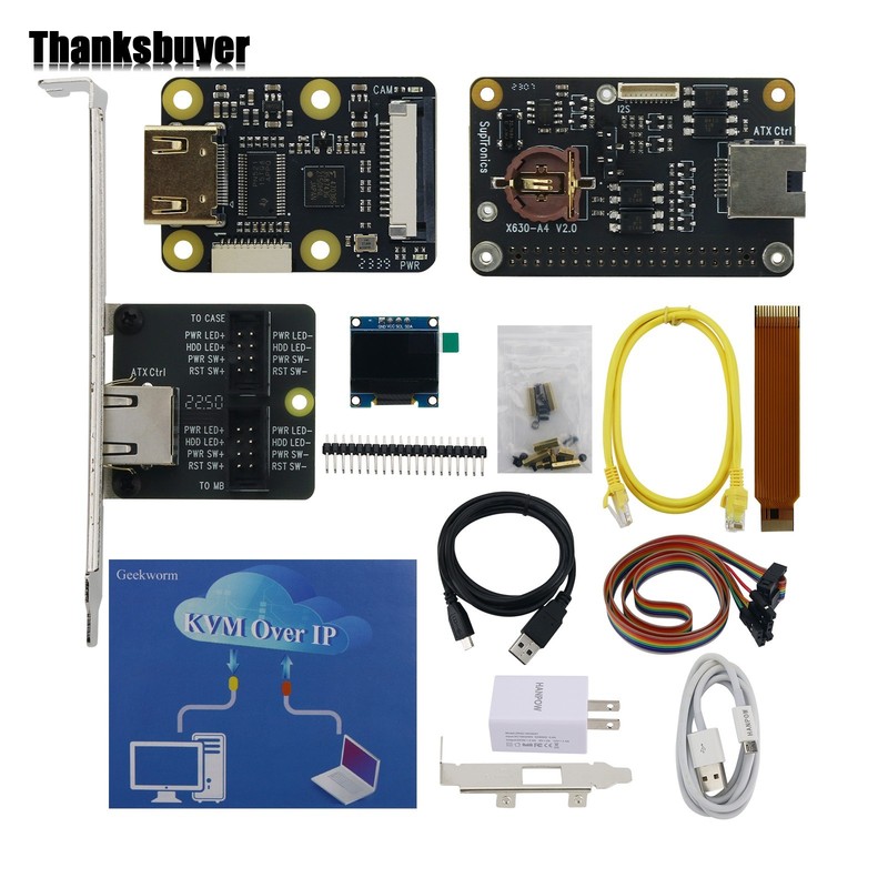 PiKVM-A4 Kit Open Source Software for Raspberry Pi Zero 2 WPiKVMV2 HAT Remote