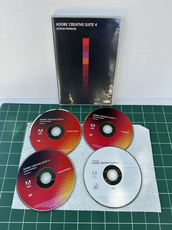 Adobe Creative Suite 4 CS4 Design Premium Windows Full Retai DVD Version-Serial#