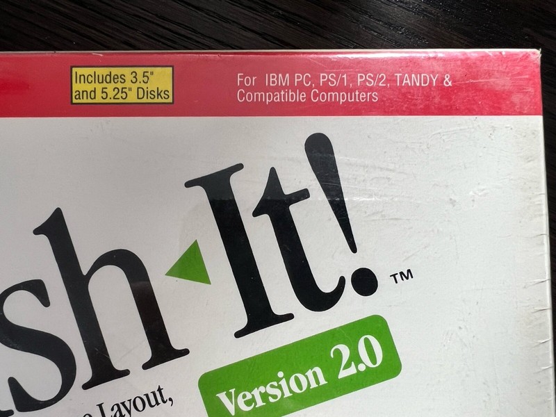 Timeworks PUBLISH IT! 2.0 Desktop Word Processing For IMB Tandy 1991 NEW SEALED gallery