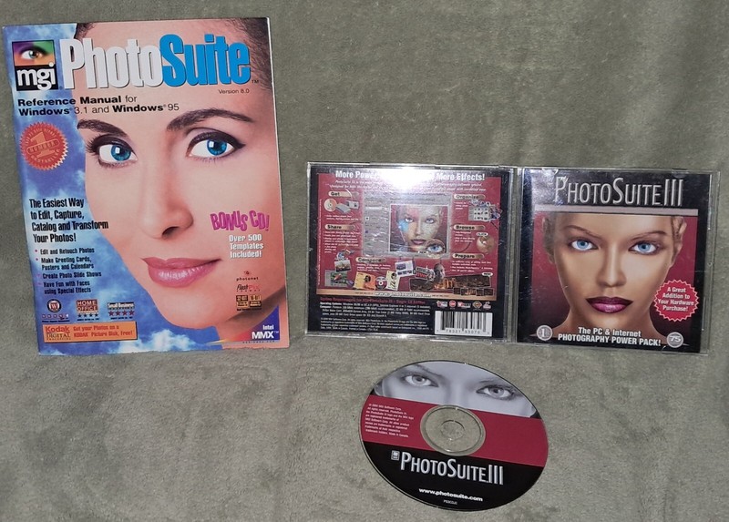 MGI Photo Suite III PC/Computer Software Windows 95/98 NT 4.0 Paint Edit 2000