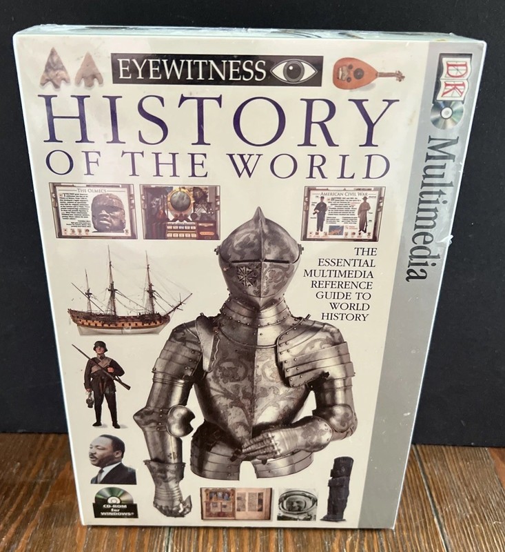 NEW Eyewitness History of the World DK 1995 Sealed PC CD-ROM HM5-70708 School