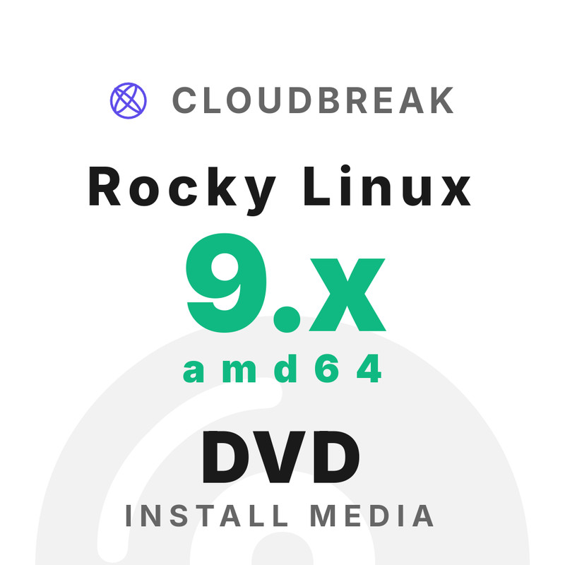 Rocky Linux 9.x amd64 Bootable/Live Install DVD NEW