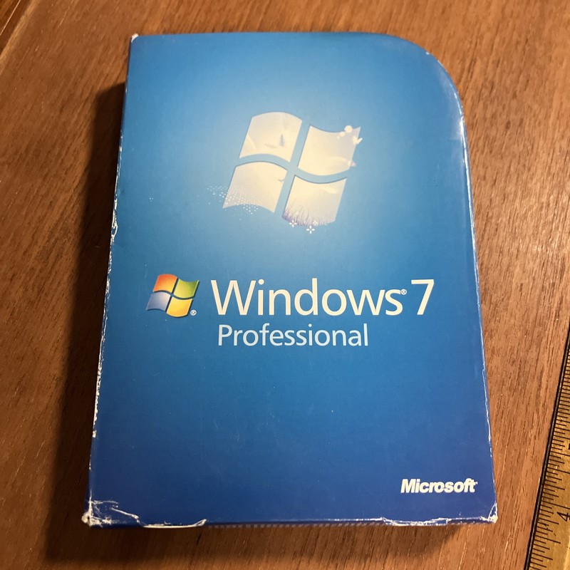 Microsoft Windows 7 Professional FULL VERSION GENUINE Box Key Etc