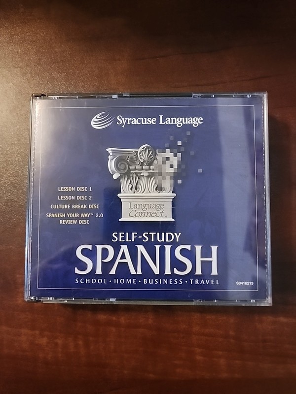 SYRACUSE LANGUAGE SPANISH SELF STUDY MINT 4 CD SET School Home Business Travel