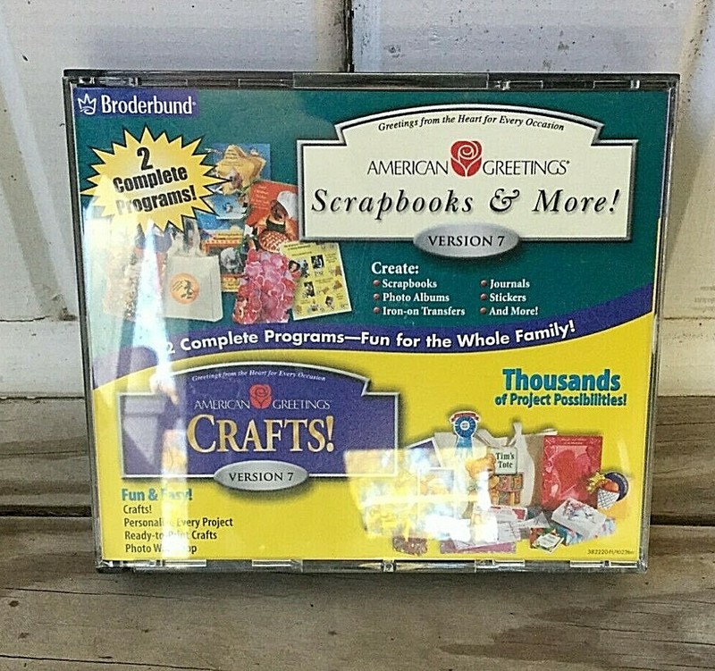 American Greetings PC CD Scrapbook, Photo Albums Making Software, 3 CD Set