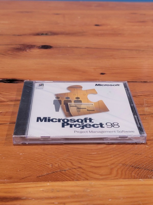 Microsoft Project 98 Project Management Software w/ CD Key - Sealed gallery