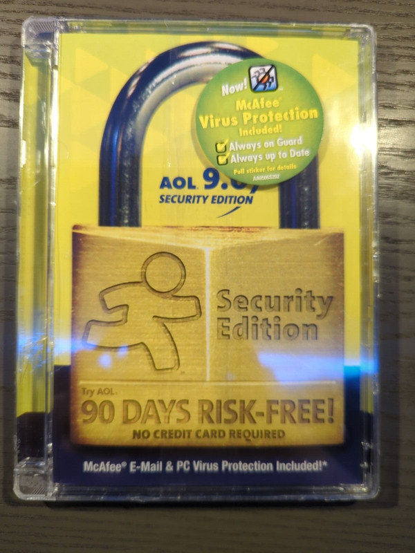 AOL 9.0 Security Edition CD – Factory Sealed