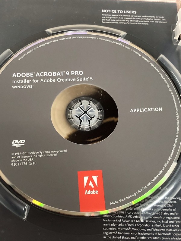 Adobe Creative Suite 5 Design Premium disc (30 day trial) 2 Discs gallery