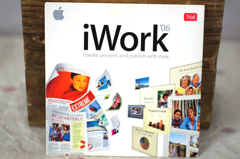 APPLE Mac iWork ’06 Trial Version Software New Free Ship