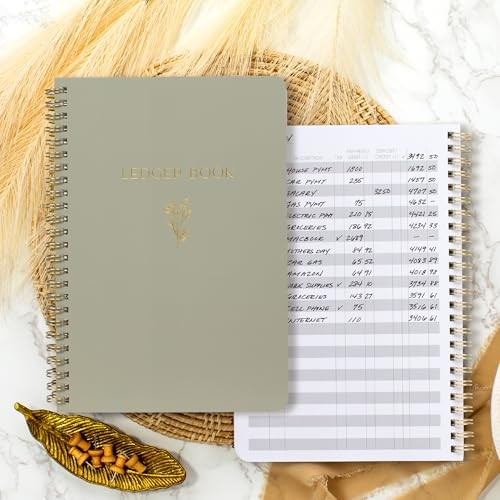 Easy to Use Accounting Ledger Book - The Perfect Expense Tracker Sage Green gallery