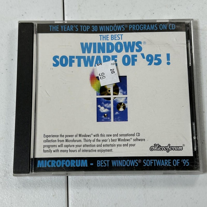 Microforum The Best Windows Software of 95 CD-ROM Software Collection