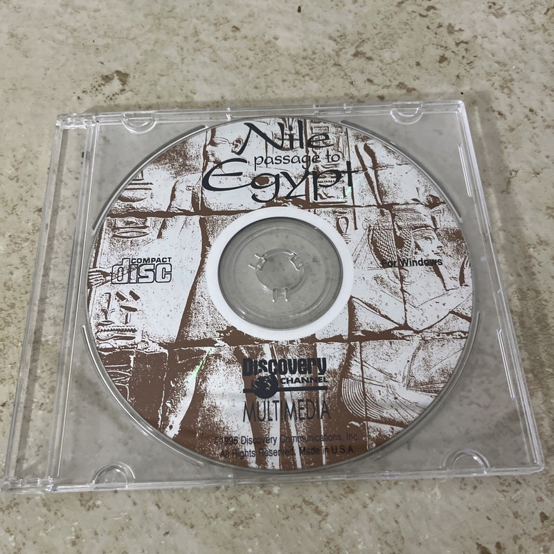 Discovery Channel Multimedia Nile Passage to Egypt Software CD Windows Vintage