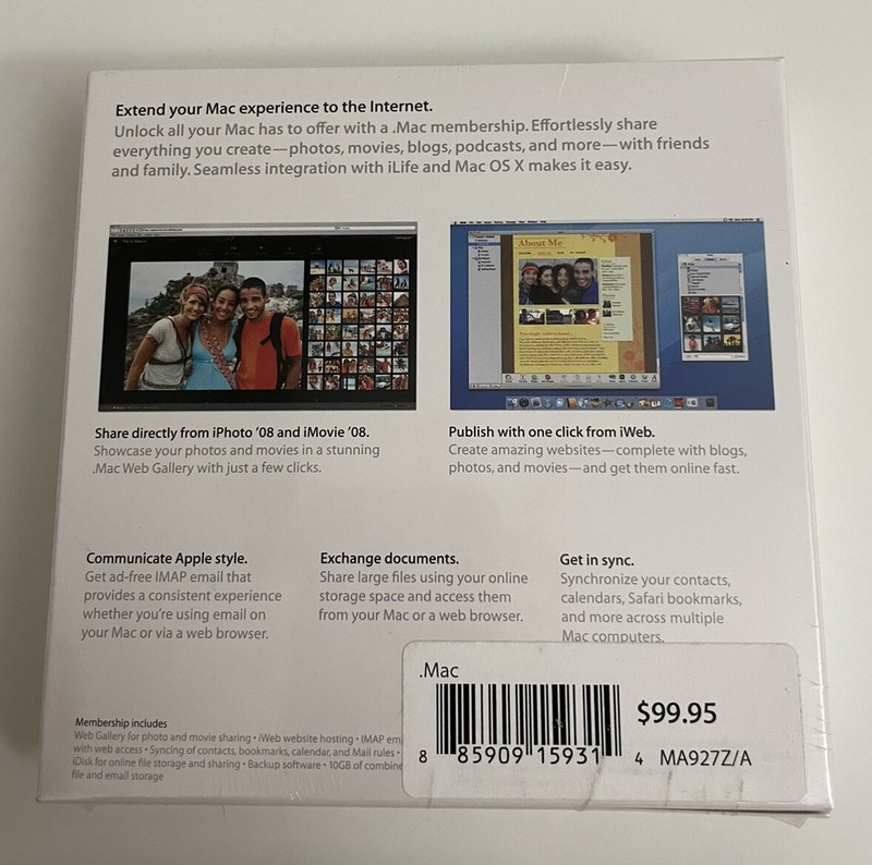 Apple Mac 5.0 Software Share iPhoto iMovie++. Your life On the Internet (NEW) gallery