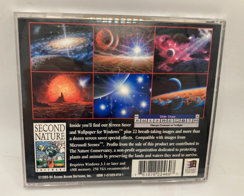 Rare 1993 Celestial Odyssey Screen Saver & Wallpaper for Windows 3.5" diskette gallery