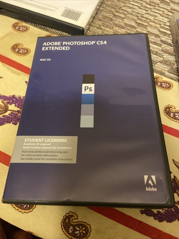 Adobe Photoshop CS4 Extended Student Edition Mac OS w/ USED Serial Number