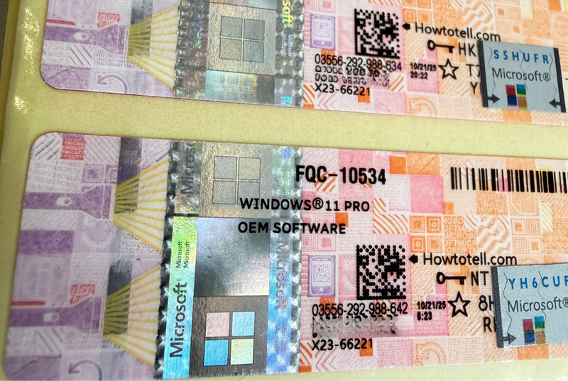 Microsoft Windows 11 Pro - OEM License - COA Sticker / Product Key gallery