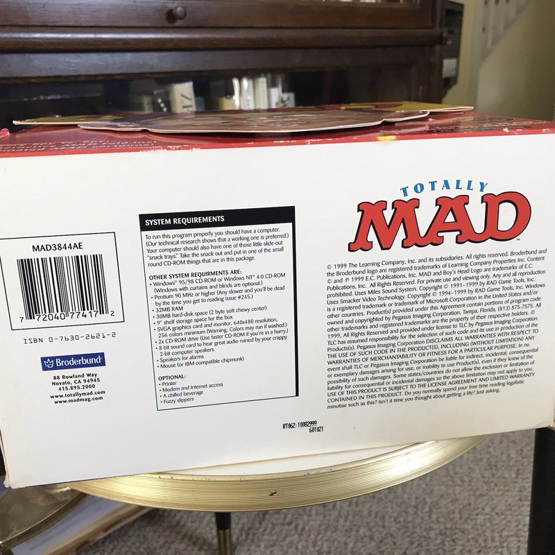 TOTALLY MAD 7 CD-ROM MAD MAGAZINE ARCHIVE 1952 - 1998 NEW BOXED L👀K ! gallery