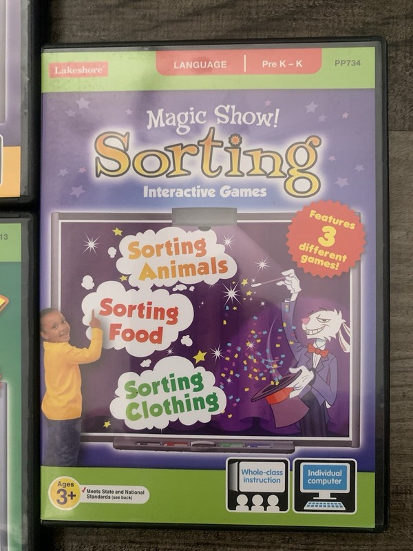 Lot of 5 Lakeshore Educational Interactive Learning Games PreK-K Math & Language gallery