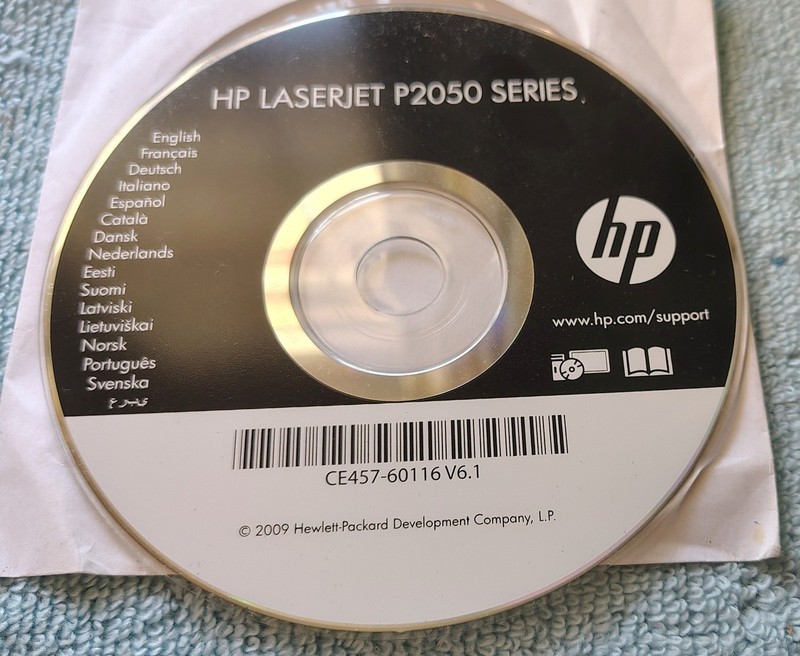 HP LaserJet P2050 Driver CD V6.1 CE457-60116 2009 Original OEM Software Disc gallery