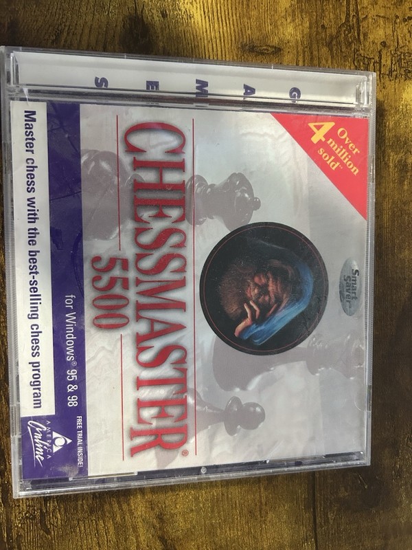 Mindscape Chessmaster 5500 Chess Software CD-ROM for Windows 95/98