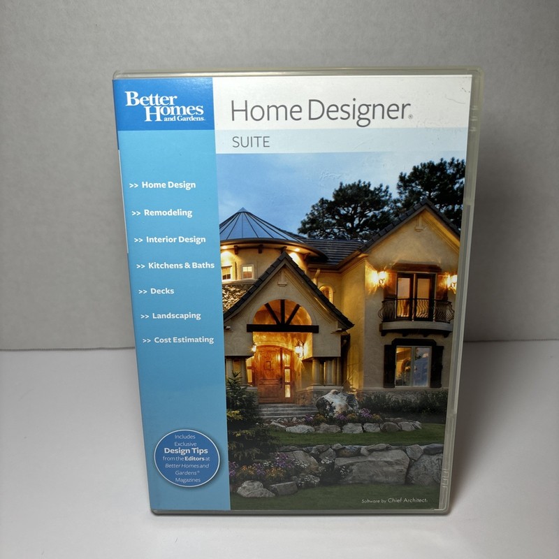 Better Homes and Gardens Home Designer Suite 8.0 Training DVD Program DVD