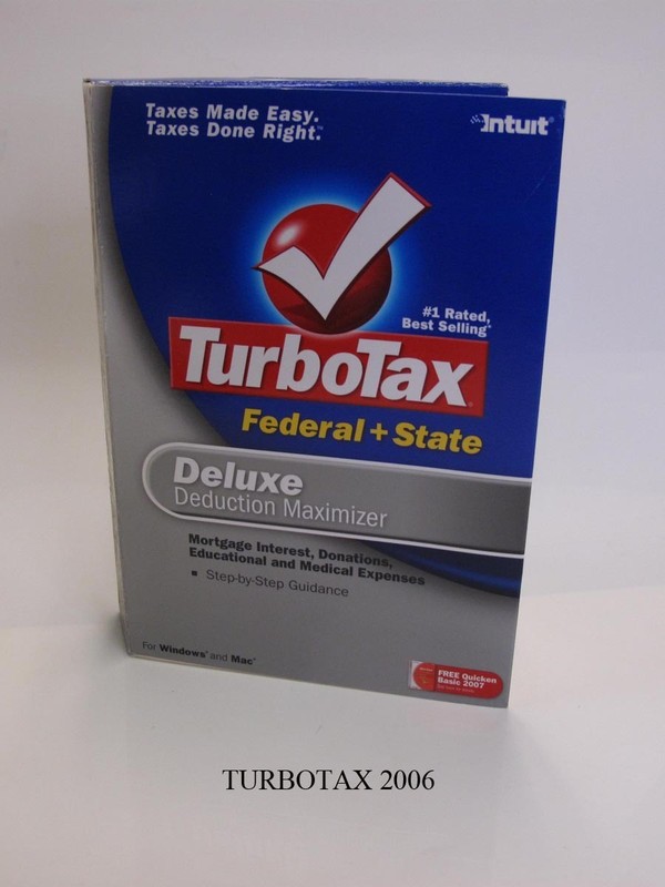Turbotax 2006 Deluxe with state. Turbo tax. Pre-Owned