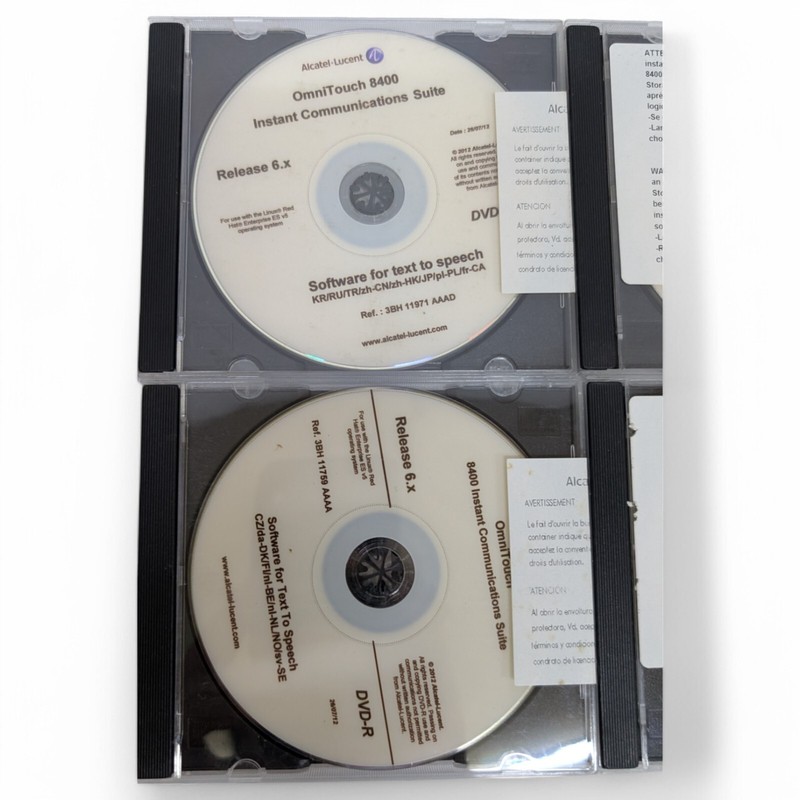 Alcatel-Lucent OmniTouch 8400 ICS Text-To-Speech R6.x Software CD Total 14 Discs gallery