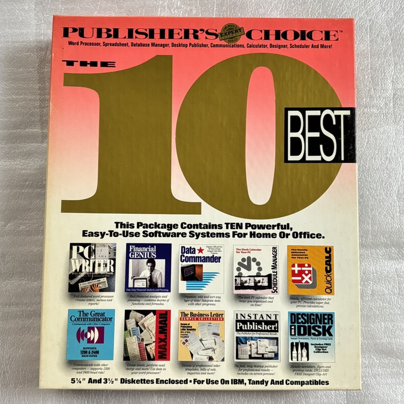 Publishers Choice 10 Best Tandy / IBM In Box