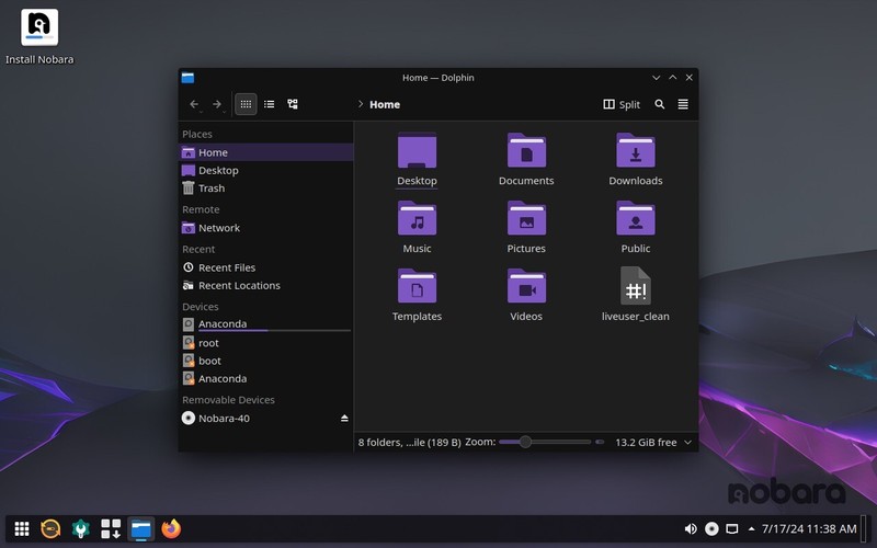 Nobara Linux Bootable Live USB Flash Drive 64Bit GNOME KDE Combo Linux Nobra gallery
