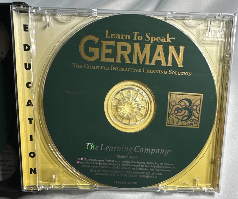 The Learning Company Learn To Speak German 3 Windows CD ROM Set Version 7.0 gallery
