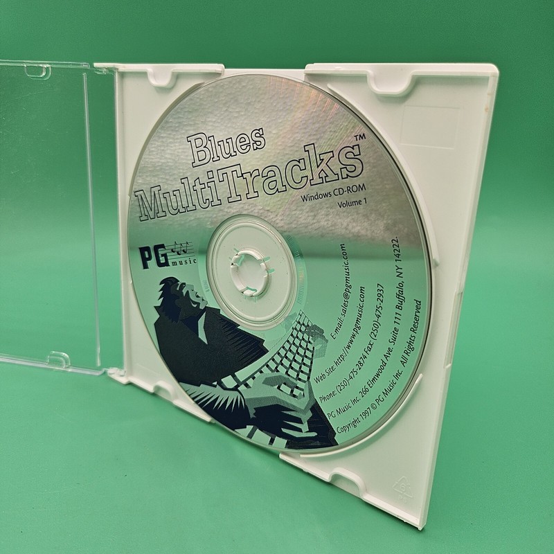 Blues MultiTracks Volume 1 CD-ROM PG Music Disc Only 1997 Vintage Windows PC VTG