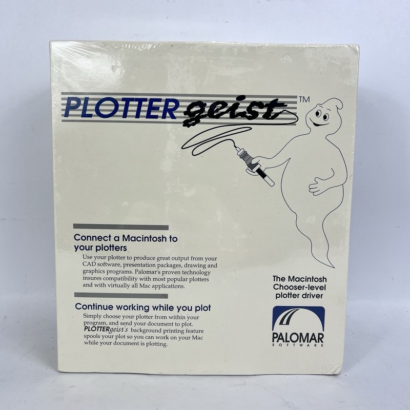 Vintage Macintosh Apple Plotter Geist Plot Program Driver Software Palomar New gallery