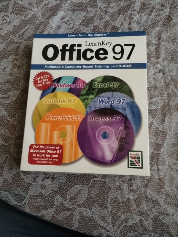 Learn Key Microsoft Office 97 PC Trainin Software CDR Set Window 98 Sealed