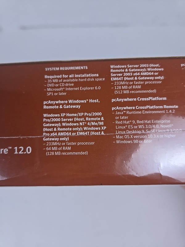 Symantec pcAnywhere 12.0 - Single User Remote Control Software (Brand New) gallery