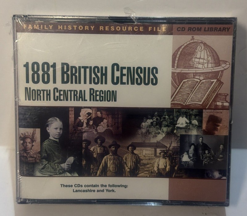 Family History Resource File CD Rom Library 1881 British Census North Central