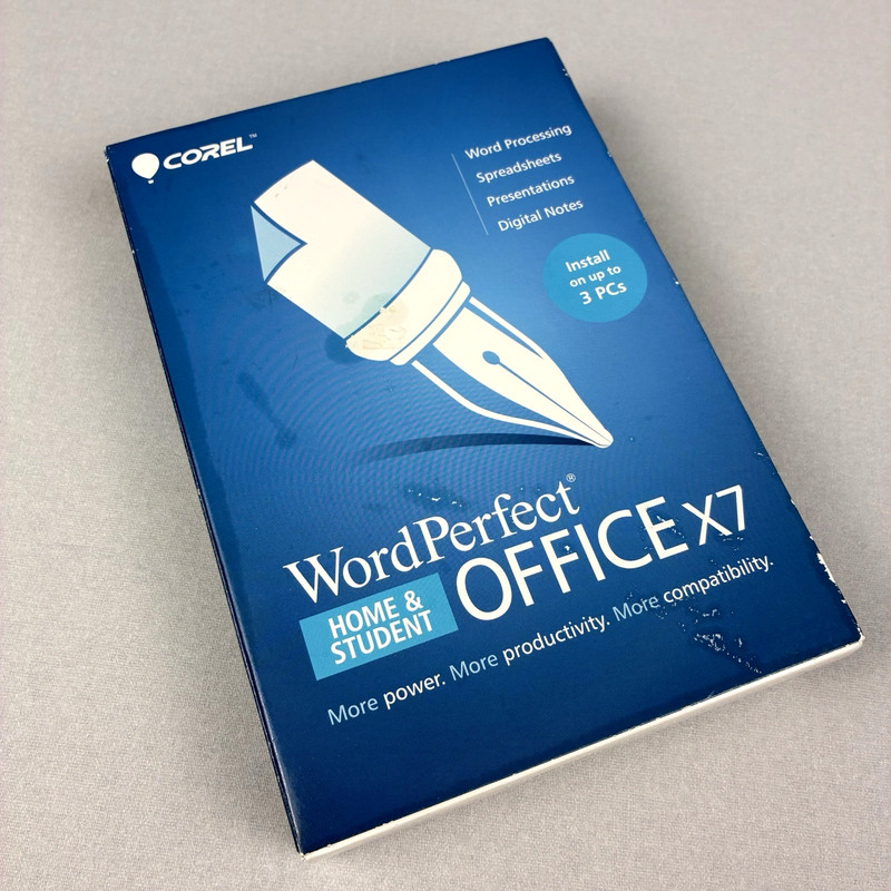 Corel WordPerfect Office X7 Software Suite Home & Student for 3 Devices